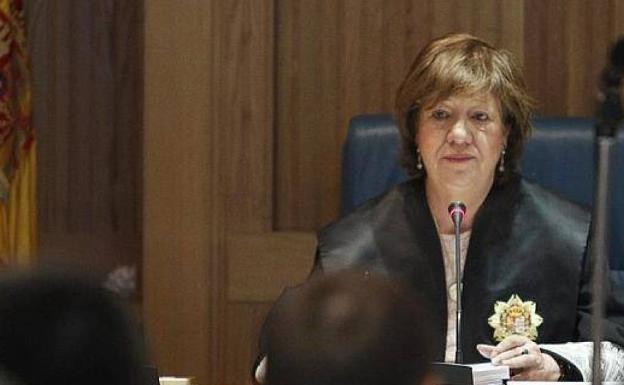 La presidenta del tribunal del juicio por la salida a Bolsa de Bankia, Ángela Murillo.