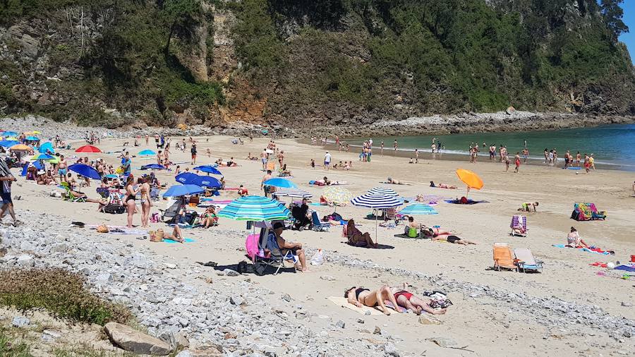 Las temperaturas siguen subiendo en la región en uno de los días de más calor de 2019, por lo que las playas y parques permanecen este sábado abarrotados.