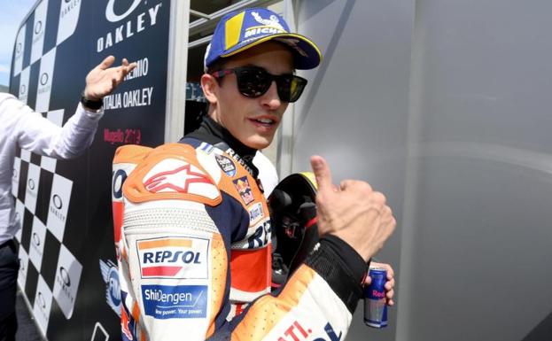 Marc Márquez, tras ganar la 'pole' del GP de Italia.