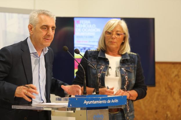 Eduardo Manso y Ana Hevia en la presentación de la feria. 