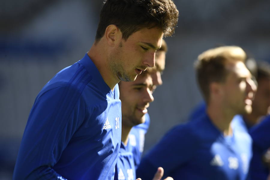 El Real Oviedo prepara en el Carlos Tartiere el último partido de la temporada.