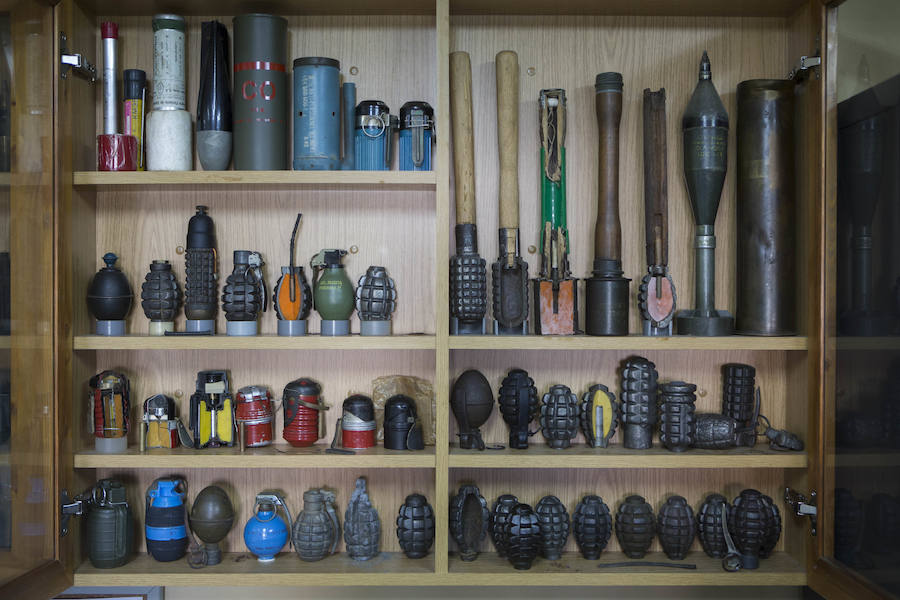 Material. Exposición en la Comandancia de la Guardia Civil de Gijón. 