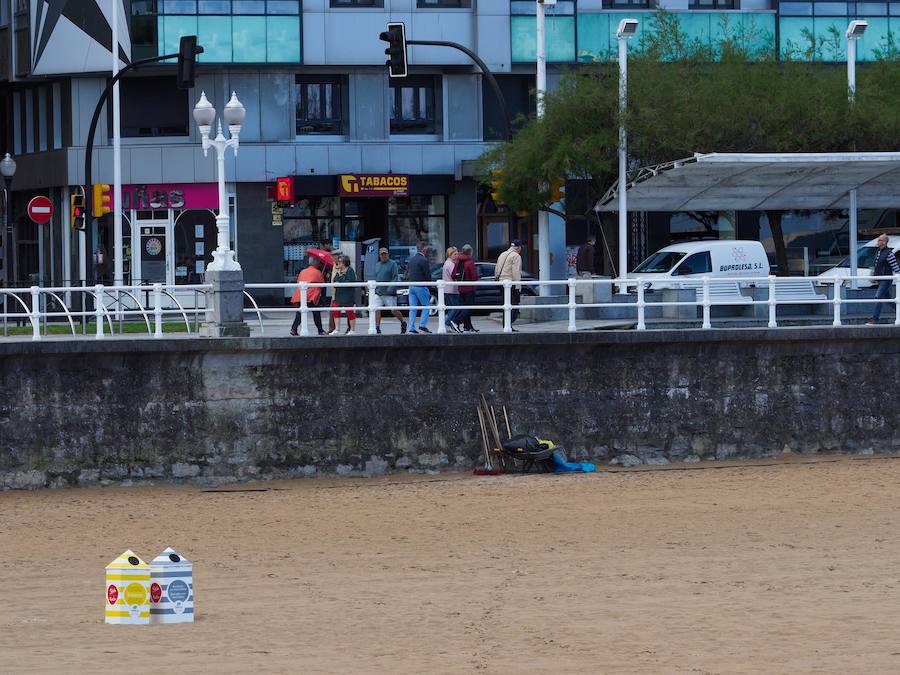 A las puertas del verano Asturias vivió una jornada atípica, con la caída de las temperaturas y precipitaciones débiles durante la primera parte del día. En algunos momentos el sol también hizo acto de presencia.