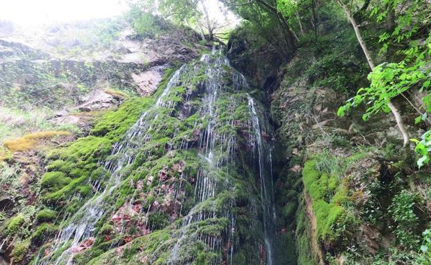 Caída de agua en la Foz de los Andamios.