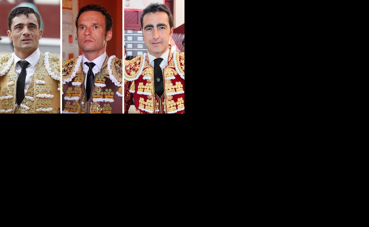 De izquierda a derecha, Paco Ureña, Antonio Ferrera y El Fandi.