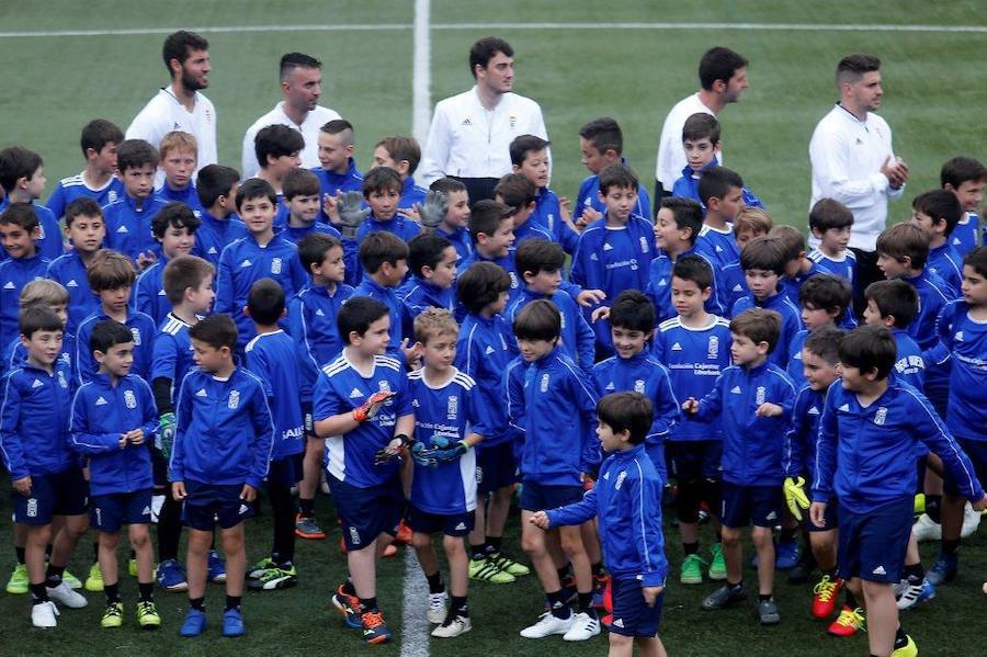 Numerosos chavales pasarán en las próximas cinco semanas por las instalaciones azules para disfrutar del fútbol divirtiéndose