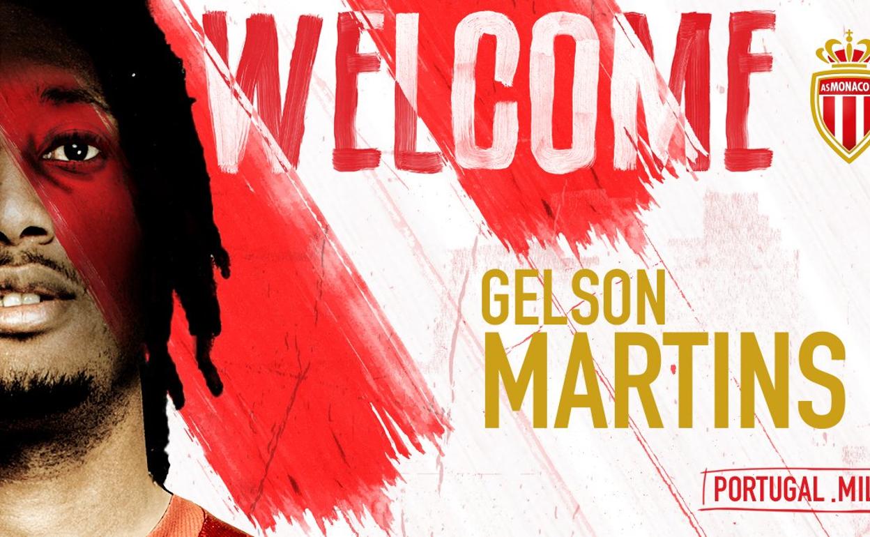 Gelson Martins, nuevo jugador del Mónaco.