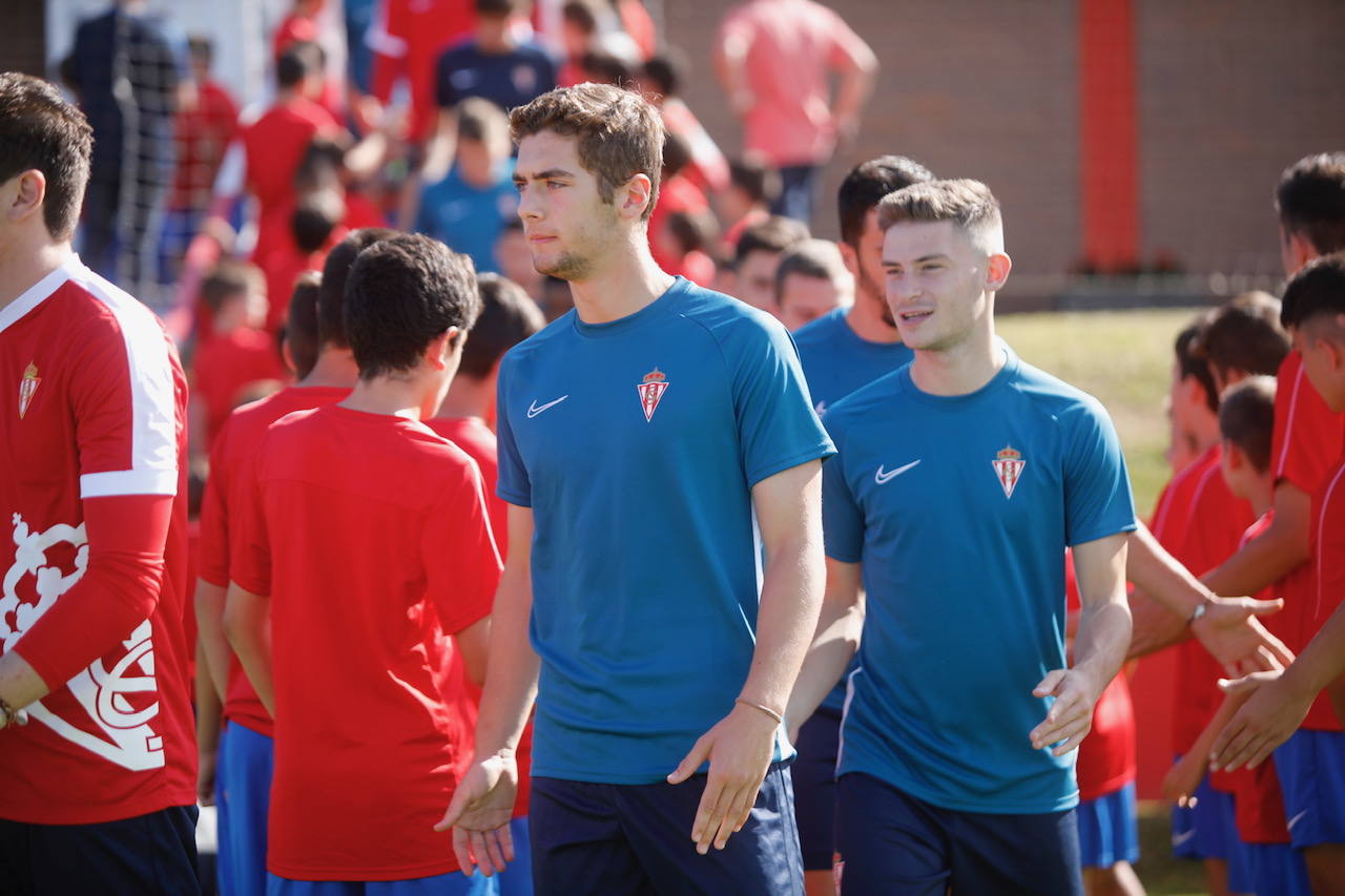 Fotos: Primer entrenamiento de la temporada del Sporting