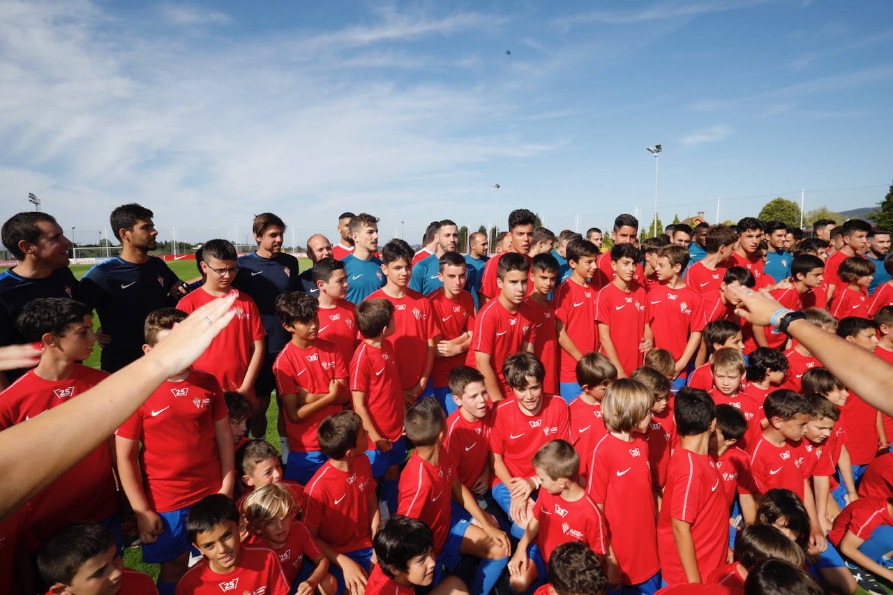 Fotos: Primer entrenamiento de la temporada del Sporting