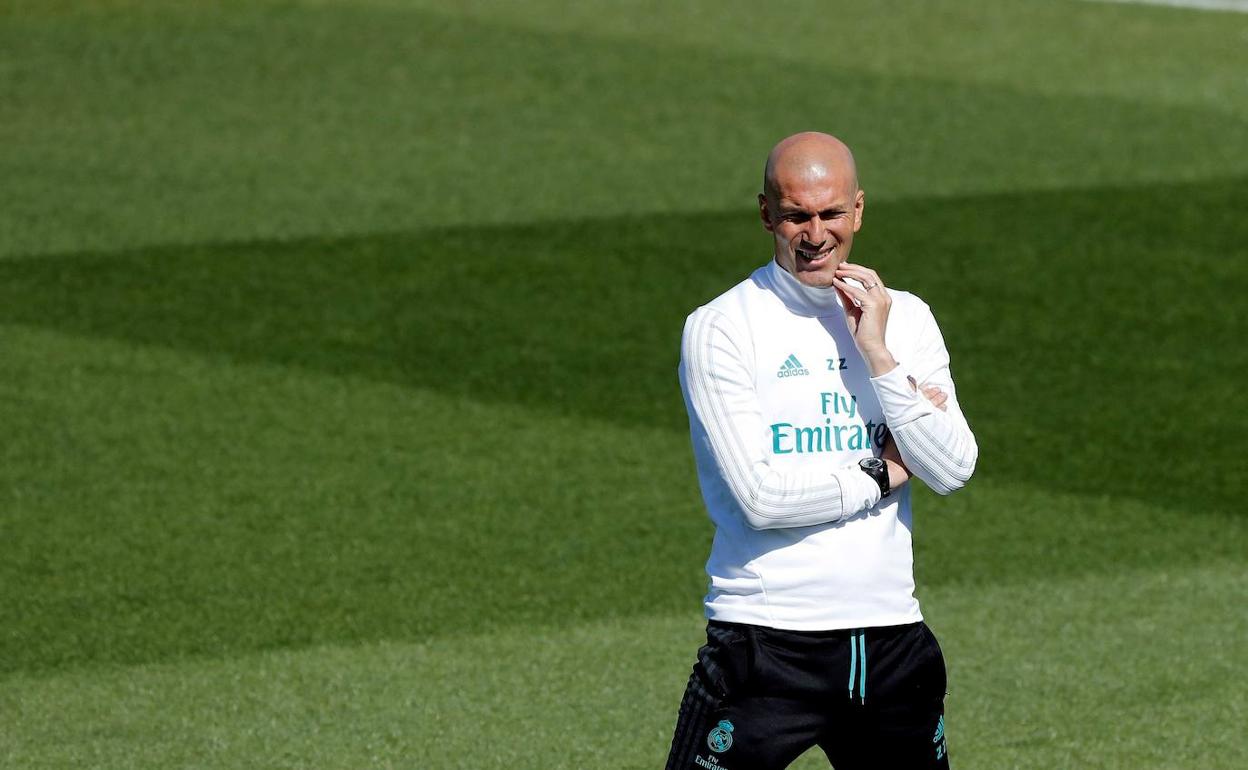 Zinedine Zidane, entrenador del Real Madrid. 