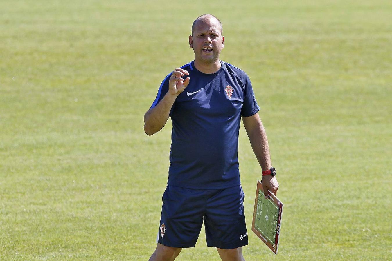 El Sporting inició la segunda semana de la pretemporada en Mareo 