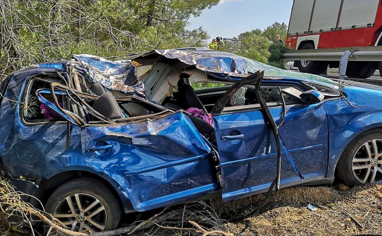 Estado en el que quedó el vehículo accidentado.