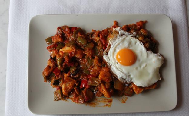 Fritada con huevo. 