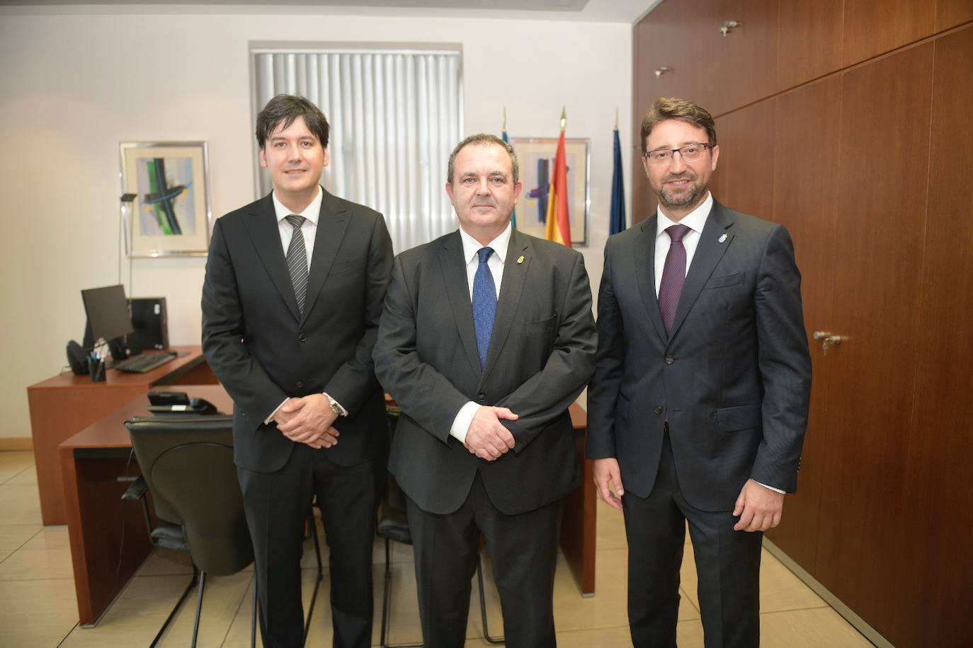Borja Sánchez, Isaac Polar, y Enrique Fernández.
