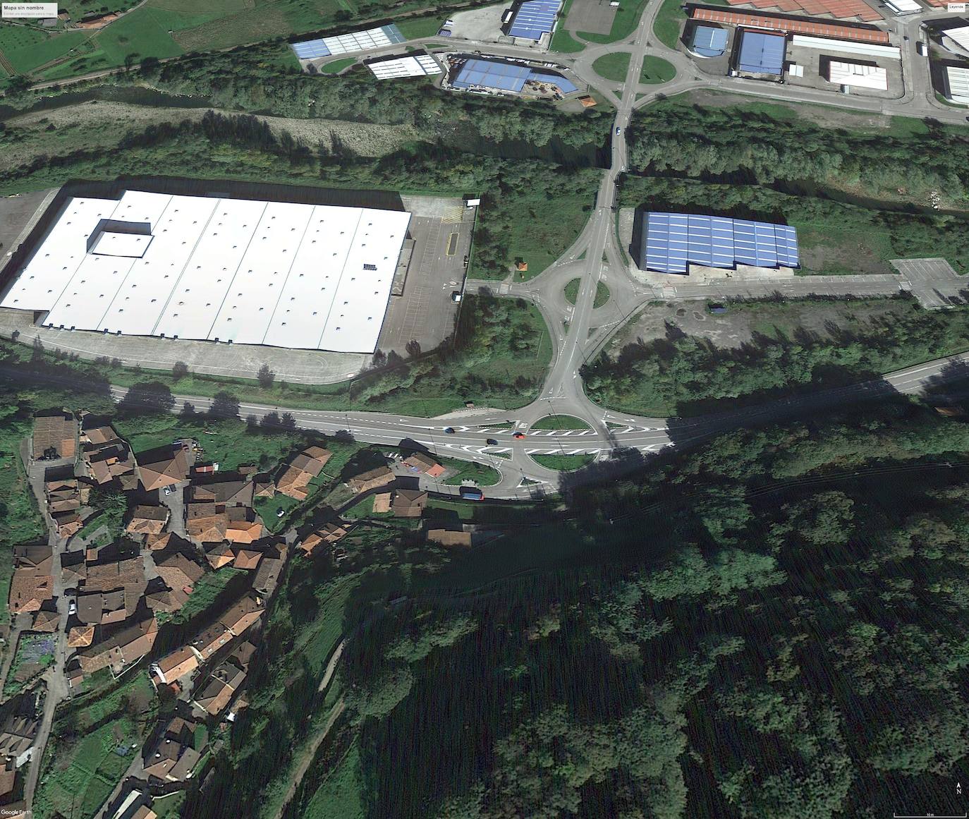 Baiña. La reforma afectará a la intersección de la N-630 que permite acceder al polígono industrial de Vega de Baiño y a la parroquia de Lloreo.