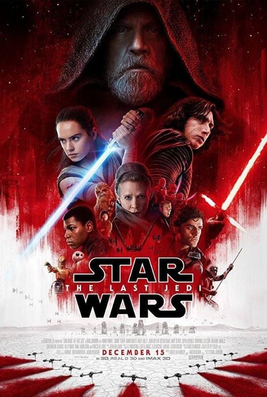 12. Star Wars: Episodio VIII. Los últimos jedi. Recaudación: 1.332.500 dólares.