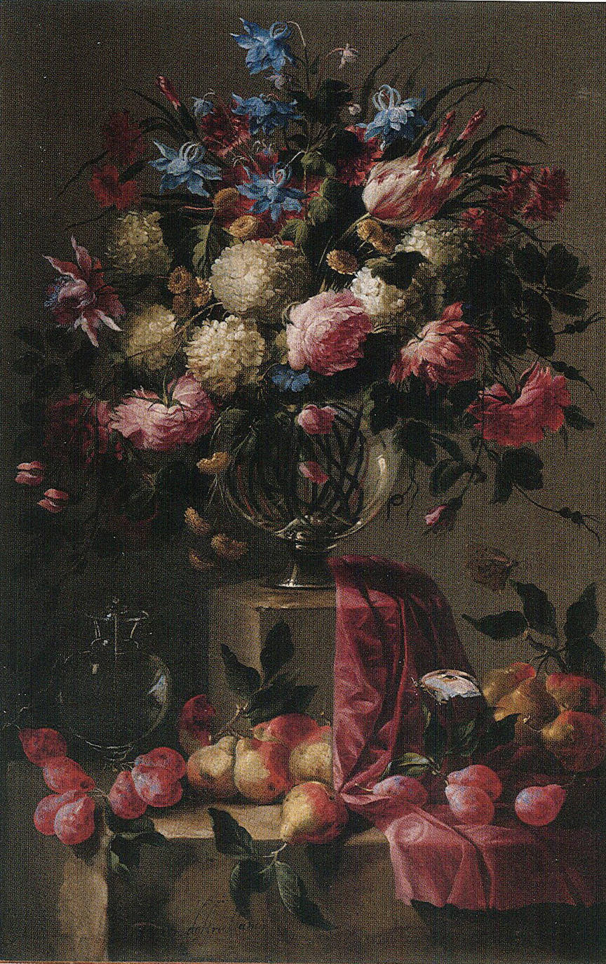 ‘Naturaleza muerta con flores y frutas’, ca. 1668, Juan de Arellano.