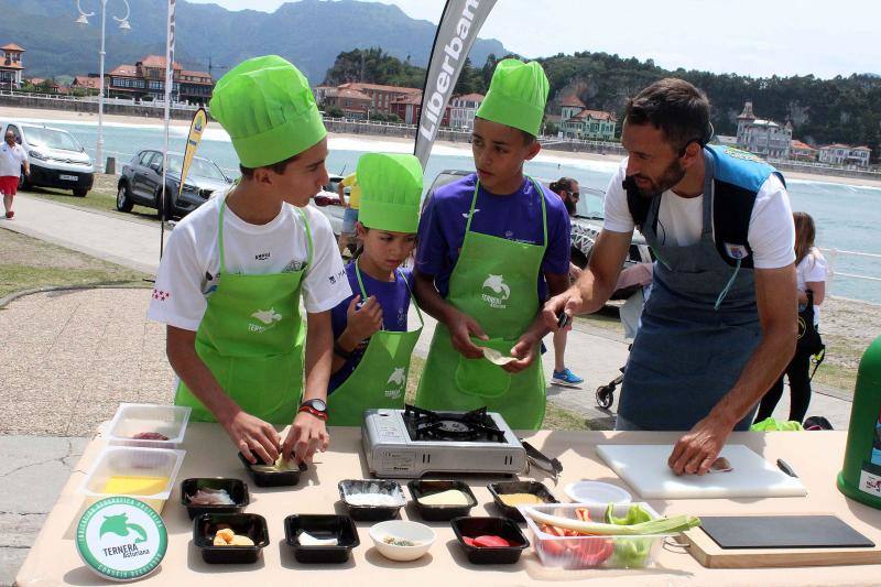 Cientos de niños tomaron parte en el Mini Sella, en el que será un aperitivo de la prueba grande que se celebrará el próximo sábado. 