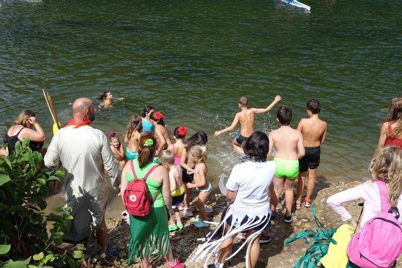 Cientos de niños tomaron parte en el Mini Sella, en el que será un aperitivo de la prueba grande que se celebrará el próximo sábado. 