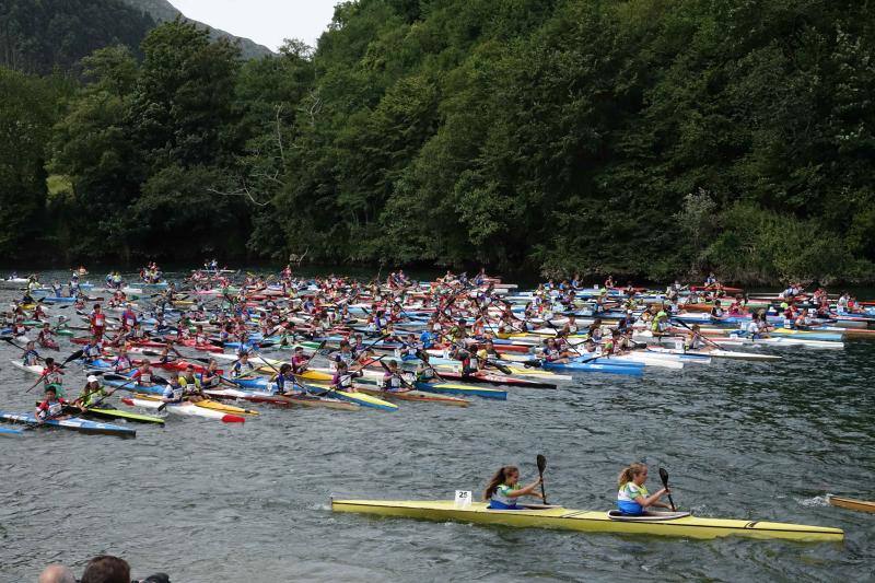 Cientos de niños tomaron parte en el Mini Sella, en el que será un aperitivo de la prueba grande que se celebrará el próximo sábado. 