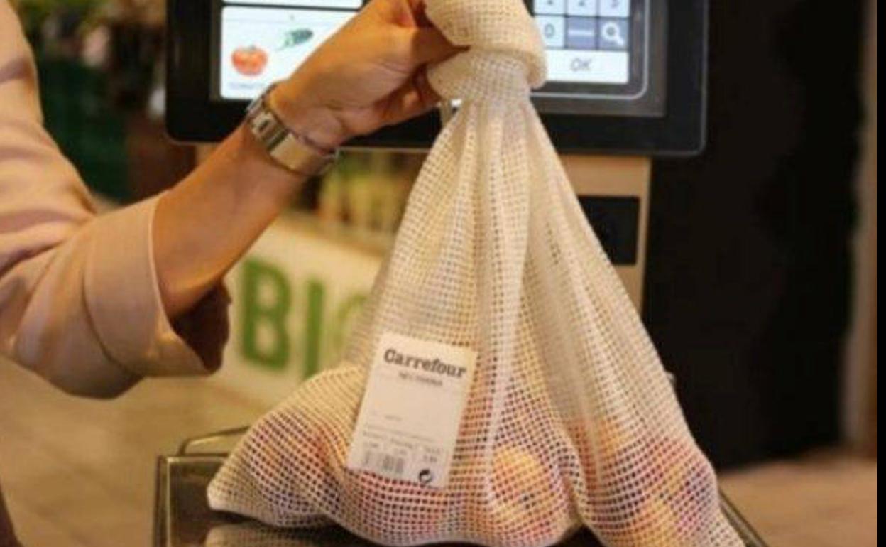 Nueva malla de algodón para la fruta