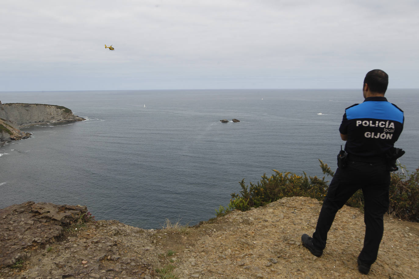 El cadáver del hombre de 38 años de Nuevo Roces, desaparecido desde hace una semana, fue encontrado este jueves en un acantilado junto a la Colina del Cuervo.
