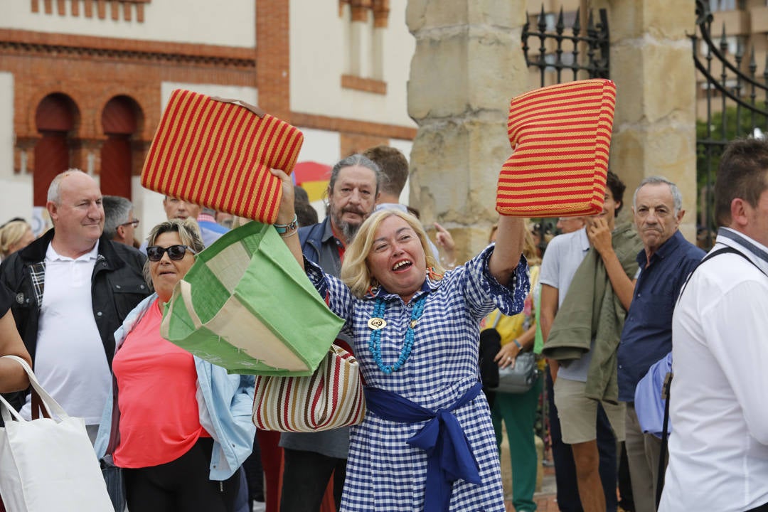 Las calles de la ciudad se llenaron de pancartas para protestar por los festejos taurinos que consideran una «tortura a los animales»