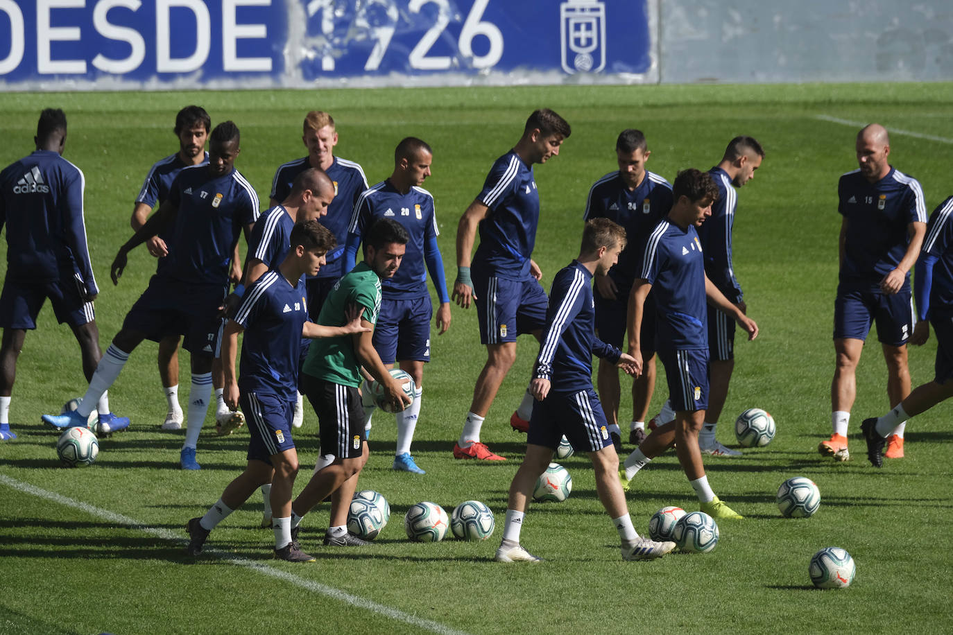 Fotos: Entrenamiento del Real Oviedo (22/08/19)