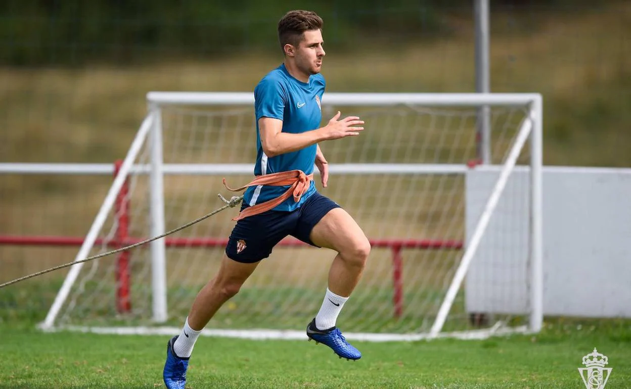 Ferre, durante un entrenamiento.