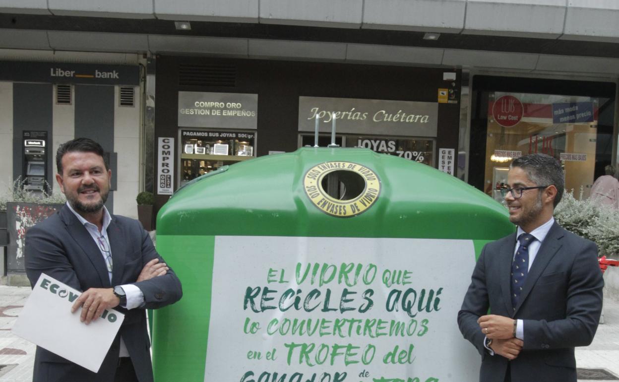 Germán Fernández Freire y Gerardo Antuña, ayer. 