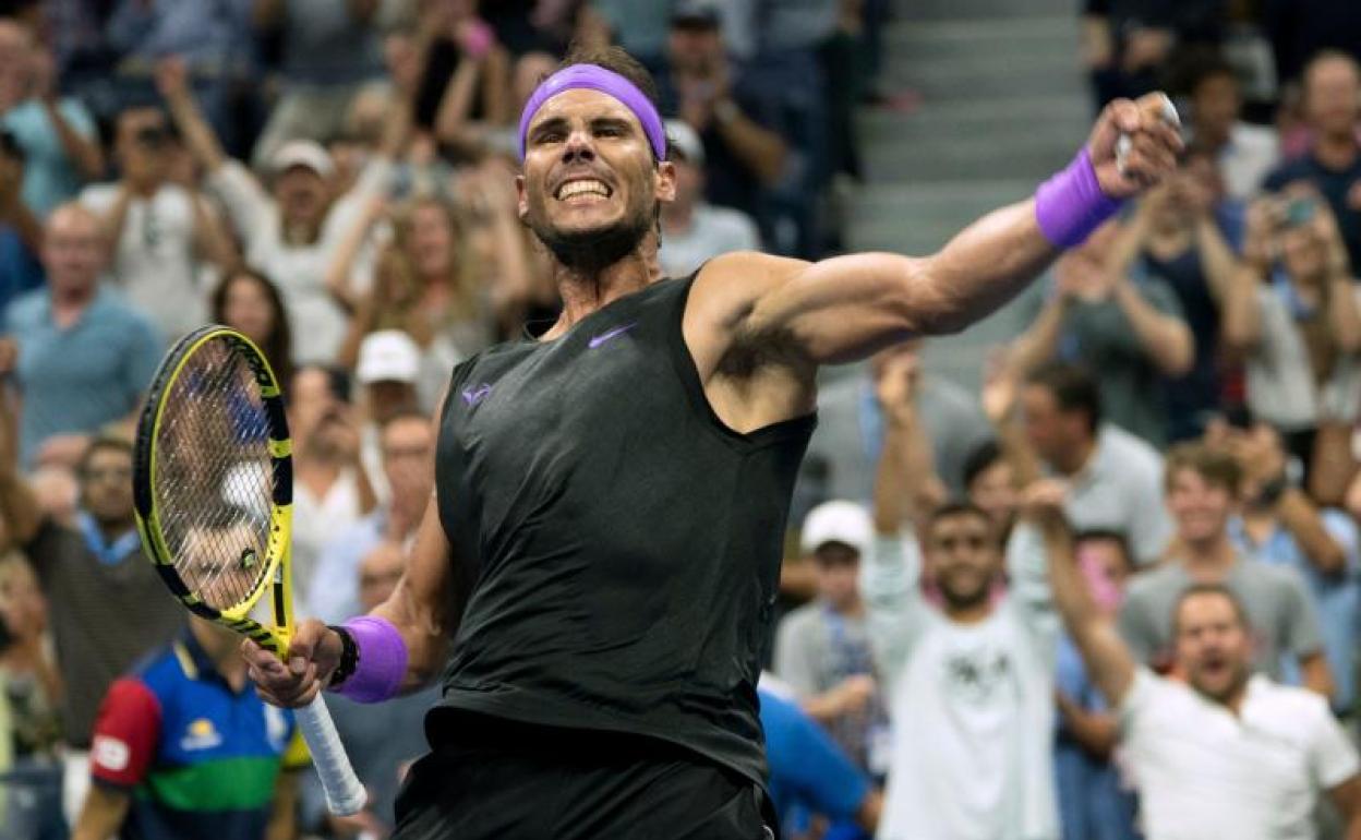 Rafa Nadal, durante el partido frente a Marin Cilic en el Open Estados Unidos.