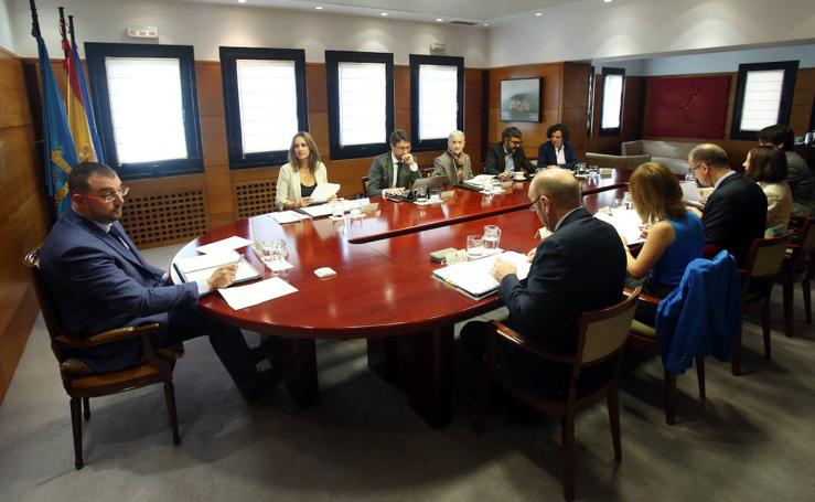 Reunión del consejo de Gobierno del Principado de Asturias.