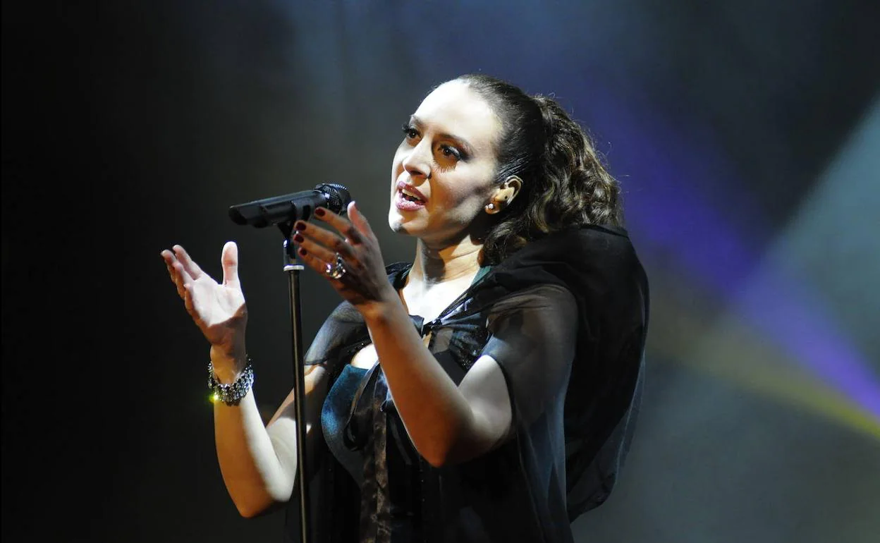 Mónica Naranjo, en un concierto en el Auditorio de Oviedo. 