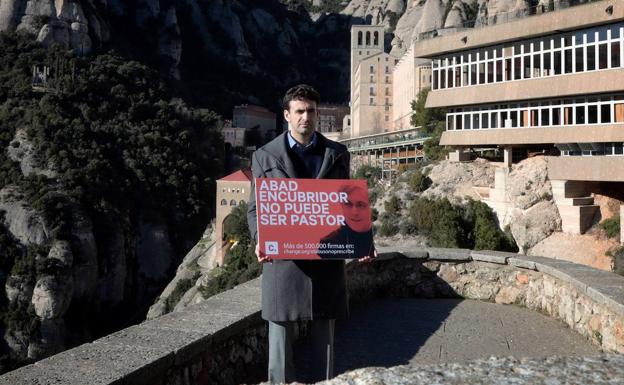 Miguel Ángel Hurtado, impulsor de la campaña 'El abuso no prescribe' y víctima del monje Andreu Soler.