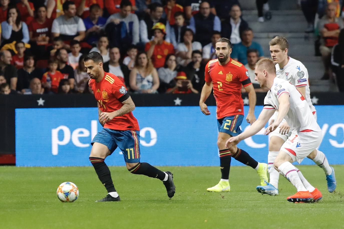 Partido en homenaje a Enrique Castro 'Quini' disputado en el estadio El Molinón.