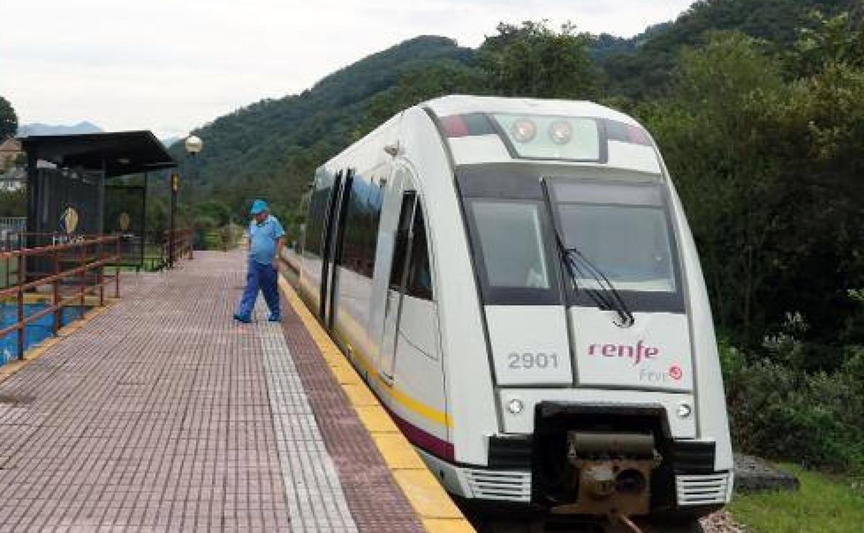 Renfe fija una parada en El Caleyo durante el Rally Princesa de Asturias