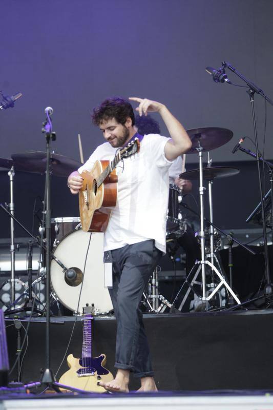 Willy Naves fue el encargado de abrir los conciertos de San Mateo en la jornada del sábado.