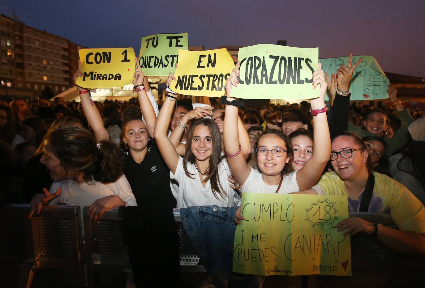 El cantante actuó en las Fiesta de San Mateo. 