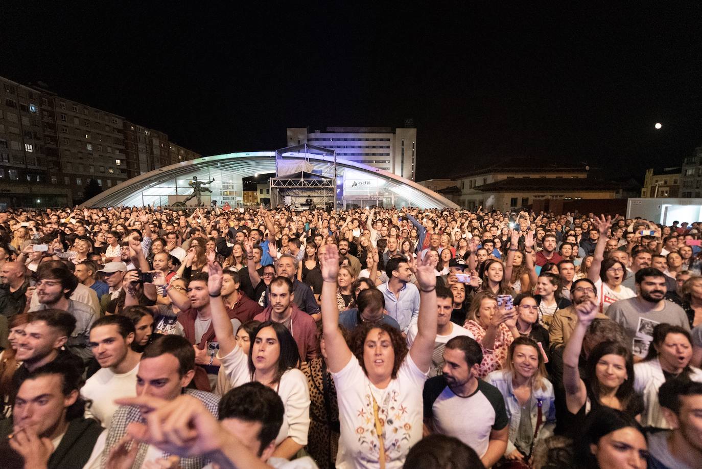 El grupo fue una de las atracciones musicales de este martes en los conciertos de San Mateo .