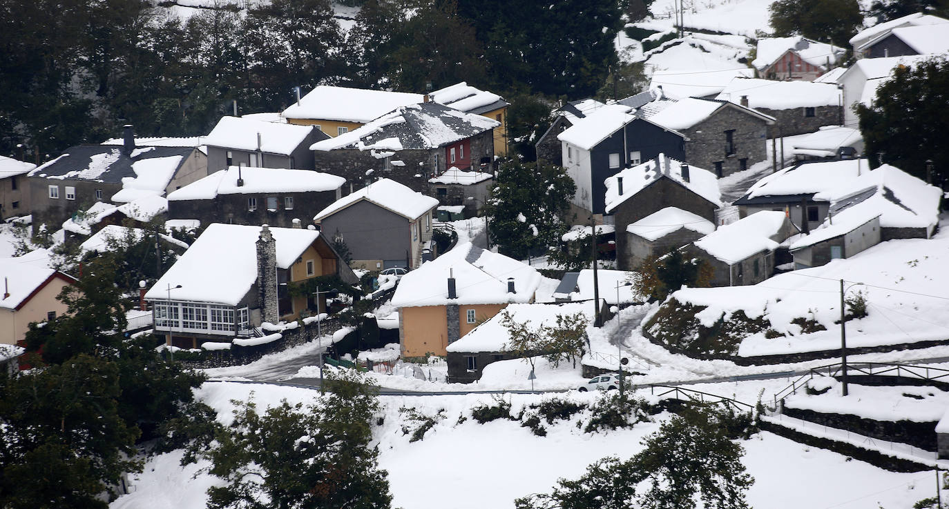 Nieve en Degaña.