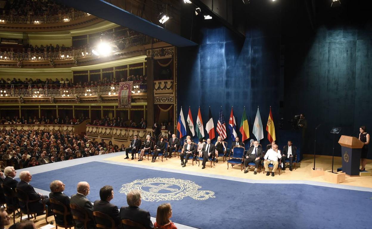 Ceremonia de entrega de los Premios Princesa de Asturias en el Campoamor.