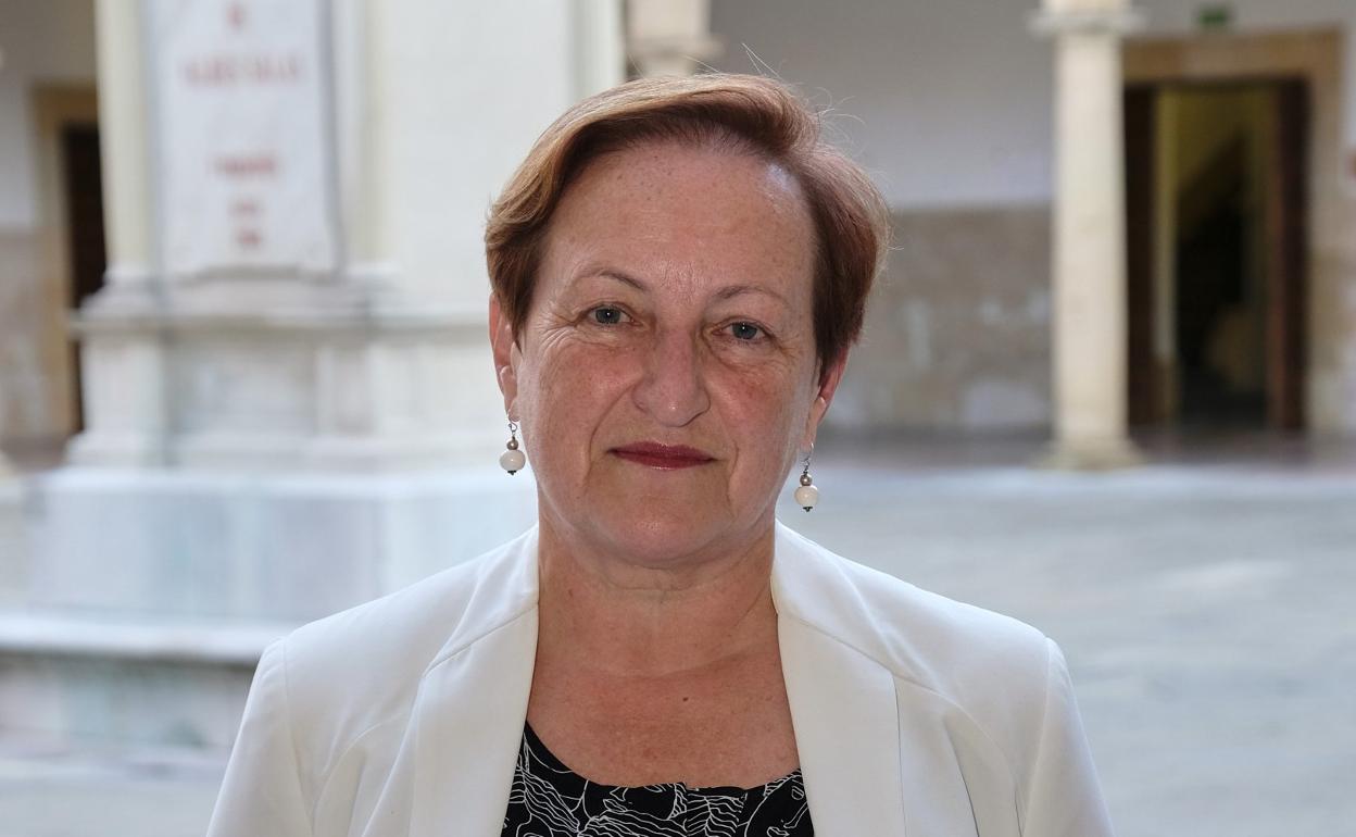 Isabel Carrera, ayer en Oviedo. :: JUAN LLACA