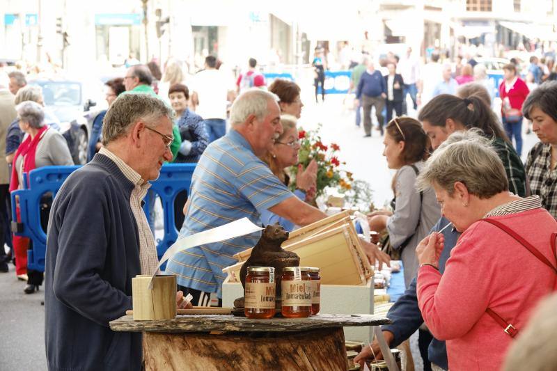 Fotos: Certamen del queso en Cangas y feria de la miel