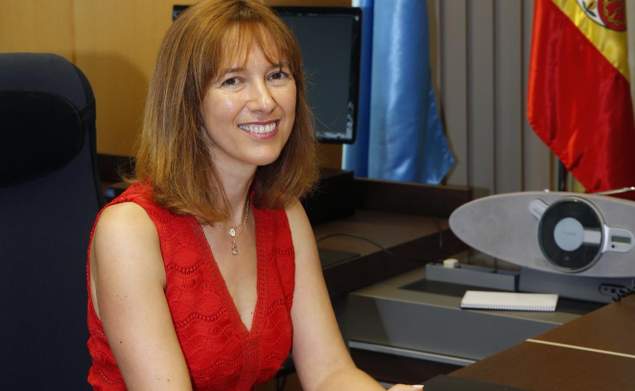 La consejera de Hacienda, Ana Cárcaba. 