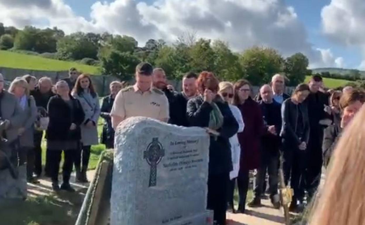 Imagen del funeral de Shay Bradley.