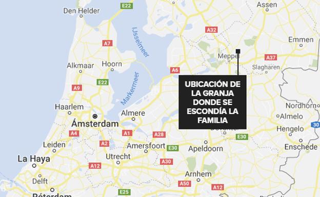 Granja bajo la que vivió nueve años una familia esperando el fin del mundo, en Ruinerwold (Holanda).