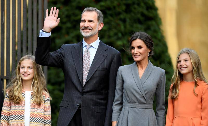 Doña Leonor llega a Oviedo en sus primeros Premios Princesa de Asturias. 