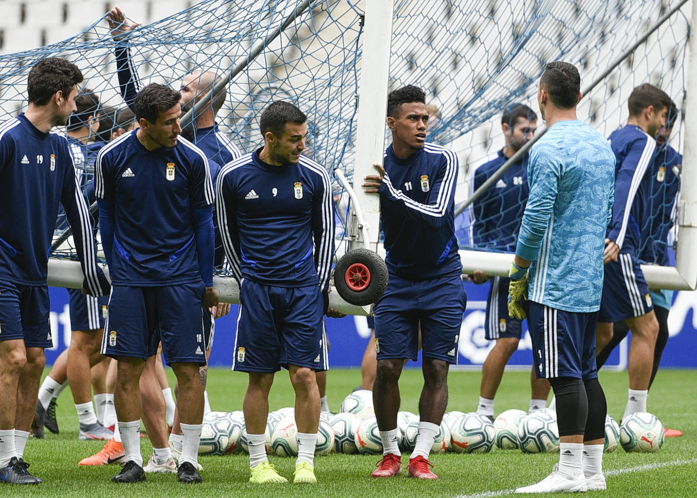 Fotos: Entrenamiento del Real Oviedo (18-10-2019)