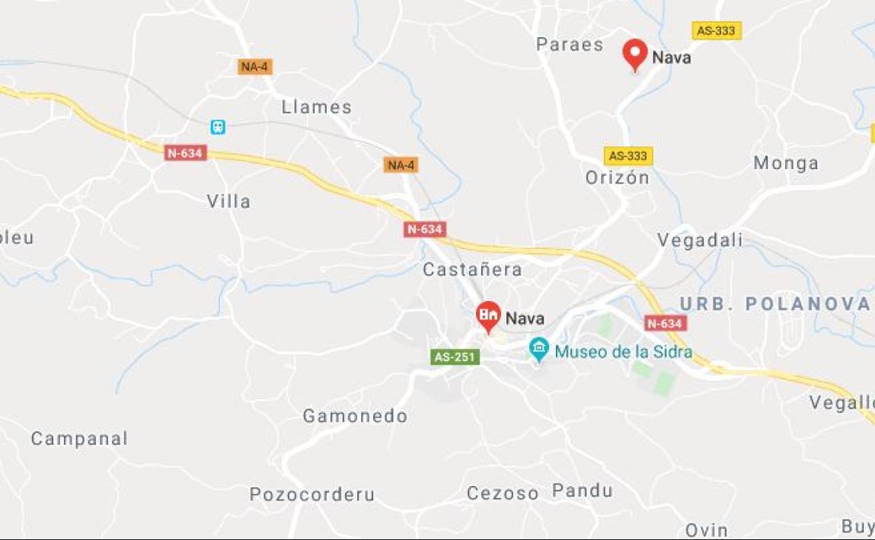 El suceso tuvo lugar en la N-634, a la altura de Nava. 