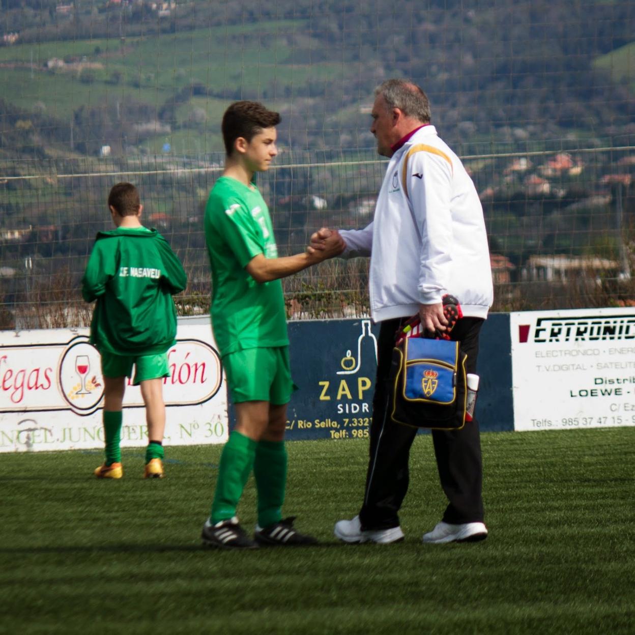 Rafa García junto a Juan Álvarez Argüelles, 'Pichi'. 